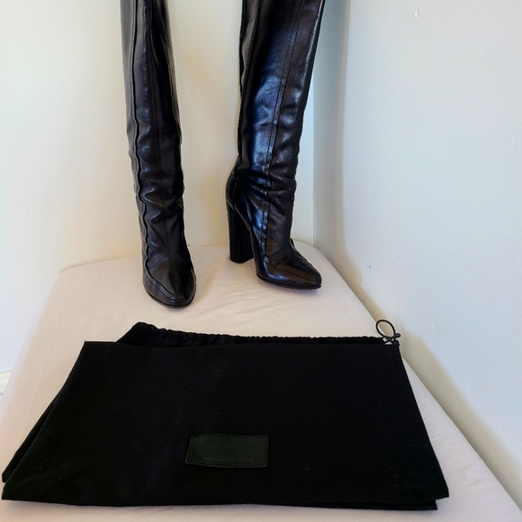 ALEXANDER WANG - Thigh high leather boots. - Picture 13 of 16